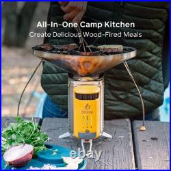 BioLite CampStove Electricity Generating Wood Stove Complete Cook Set Kit Box