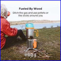 BioLite CampStove Electricity Generating Wood Stove Complete Cook Set Kit Box