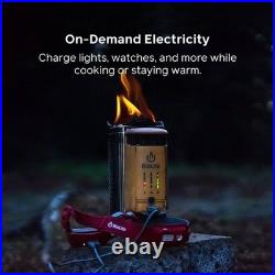 BioLite CampStove Electricity Generating Wood Stove Complete Cook Set Kit Box