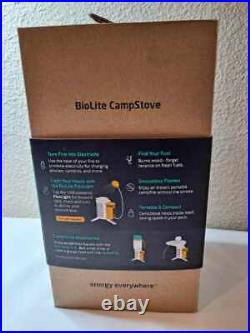 BioLite CampStove Portable Wood Burning Stove + USB Charging NEW