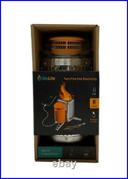 BioLite CampStove Portable Wood Burning Stove With USB Charging & FlexLight NEW