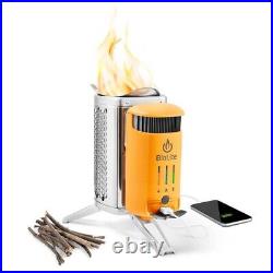 BioLite Solid Fuel Camp Stove 2+ Electricity Generator Battery USB Charger