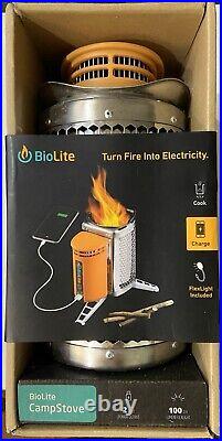 Biolite Wood Burning Campstove Usb Charge Camp/camping Cook System Stove New Biolite Wood Burning Campstove Usb Charge Camp/camping Cook System Stove New