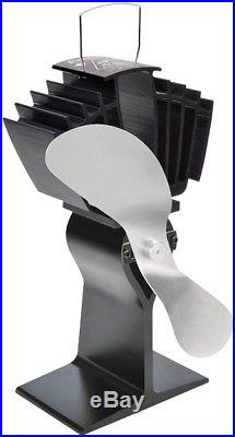 Black / Silver Eco-fan For A Wood Burning Stove Airmax 812 Caframo