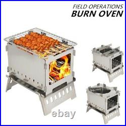 Bonfire Stove BBQ Grill Fire Pit Non Stick Mat Reusable Oven Wood Burning Tool