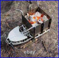 Brs-116 Outdoor Camping Stove Picnic Wood-burning Foldable Portable Firewood