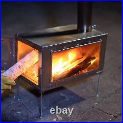 Bushcraft Wood Burning Stove Outdoor Camping Titanium Detachable Heating Stove
