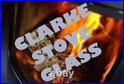 CLARKE (M-Mart) STOVES REPLACEMENT STOVE GLASS HIGH DEFINITION MADE TO MEASURE