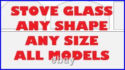 CLARKE (M-Mart) STOVES REPLACEMENT STOVE GLASS HIGH DEFINITION MADE TO MEASURE