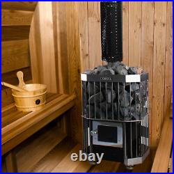 COASTS Wood-Burning Sauna Stove and Chimney Set 19 x 19 x 26 in COASTS Wood-Burning Sauna Stove and Chimney Set 19 x 19 x 26 in