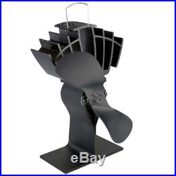 Caframo Ultra-air 810 Black Eco-fan For A Wood Burning Stove Heat Powered Fan