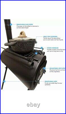 Camp Stove, Portable Wood Burning Stove Stove for Tent Or Shed