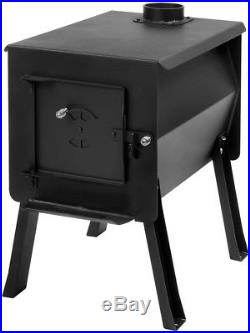 Camp Stove Wood Burning 2.7 cu. Ft. Portable Grill Firebox Heater Cooker Chimney