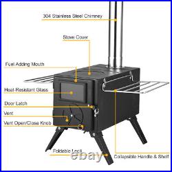 Camp Tent Firewood Portable Wood Burning B0Z4