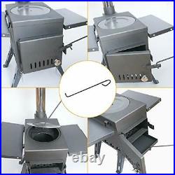 Camp Tent Stove, Portable Wood Burning Stove for Tent, Shelter, Camping