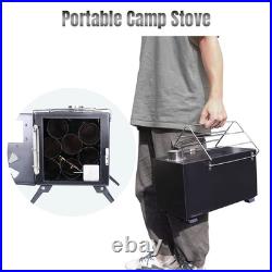 Camp Wood Stove, Tent Wood Burning Stoves Portable with Chimney Pipes, Upgrad Camp Wood Stove, Tent Wood Burning Stoves Portable with Chimney Pipes, Upgrad
