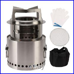 Campfire Camping Stove BBQ Wood Burning Stove Thickened Stainless Steel For Campfire Camping Stove BBQ Wood Burning Stove Thickened Stainless Steel For