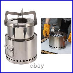 Campfire Camping Stove Portable Wood Burning Stove Stainless Steel Backpacking