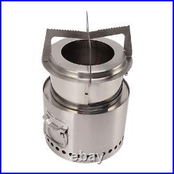 Campfire Camping Stove Portable Wood Burning Stove Stainless Steel Backpacking