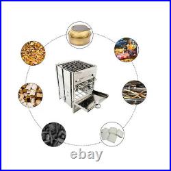 Camping Cookware Stainless Steel Wood Burning Stove Collapsible Square Grill