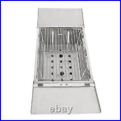 Camping Grill Stainless Steel Mini Portable Folding Wood Burning Camping