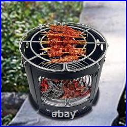 Camping Grill Stove Detachable Cooking Grill Wood Burning Stove for Picnic