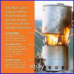 Camping Hiking Cookware Solo Stove Pot 900 Combo Ultralight Wood Burning Backpac