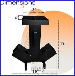 Camping Rocket Stove Dual Side Large Fuel Chamber-Removable Top Camping Stove