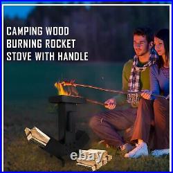 Camping Rocket Stove Dual Side Large Fuel Chamber-Removable Top Camping Stove