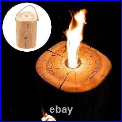 Camping Rocket Stove Heating with Hanging Rope Cooking Camping Wood Burning