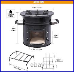 Camping Rocket Stove Wood Burning Portable for Cooking Outdoor Camping Stove New Camping Rocket Stove Wood Burning Portable for Cooking Outdoor Camping Stove New