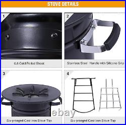 Camping Rocket Stove Wood Burning Portable for Cooking Outdoor Camping Stove New Camping Rocket Stove Wood Burning Portable for Cooking Outdoor Camping Stove New