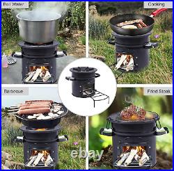 Camping Rocket Stove Wood Burning Portable for Cooking Outdoor Camping Stove New Camping Rocket Stove Wood Burning Portable for Cooking Outdoor Camping Stove New