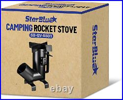 Camping Rocket Stove by with FREE Carrying Bag a Portable Wood Burning Campin