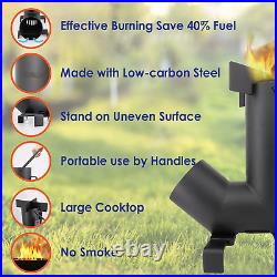 Camping Rocket Stove by with Free Carrying Bag a Portable Wood Burning Campin