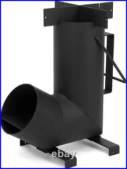 Camping Rocket Stove for Outdoor Cooking, Portable Wood Burning Stove Camping Rocket Stove for Outdoor Cooking, Portable Wood Burning Stove