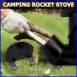 Camping Rocket Stove with Free Carry Bag Portable Wood Burning Camping Stove