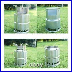 Camping Stove Foldable Stainless Multi Function Cooking BBQ Survival Outdoor New