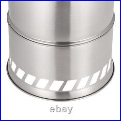 Camping Stove Foldable Stainless Steel Wood Burning Stove Backpacking Stove HO