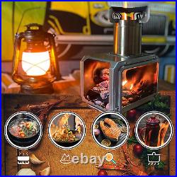 Camping Stove Kit Stainless Steel Wood-Burning Stove for Backpacking and Outdoo Camping Stove Kit Stainless Steel Wood-Burning Stove for Backpacking and Outdoo