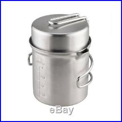Camping Stove Set Portable Wood Burning Furnace Picnic Pot Portable Stainless St