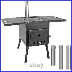 Camping Tent Stove Portable Outdoor Wood Burning Stove, Heating Burner Stove Rd
