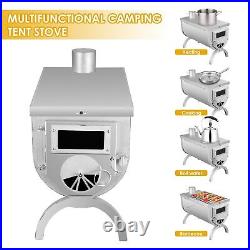Camping Tent Stove Portable Tiny Wood Burning Stove For Tents Shelters Camping