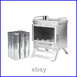 Camping Tent Stove Wood Burning Stove, Dweller Max 2.0 Stainless Steel Wood S Camping Tent Stove Wood Burning Stove, Dweller Max 2.0 Stainless Steel Wood S