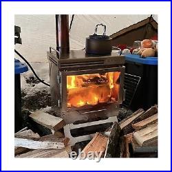 Camping Tent Stove Wood Stove, Dweller Max 2.0 Stainless Steel Wood Burning S