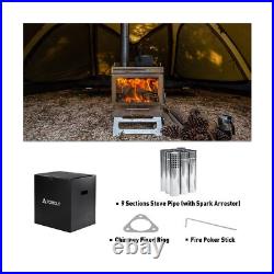 Camping Tent Stove Wood Stove, Dweller Max 3 Stainless Steel Wood Burning Sto Camping Tent Stove Wood Stove, Dweller Max 3 Stainless Steel Wood Burning Sto