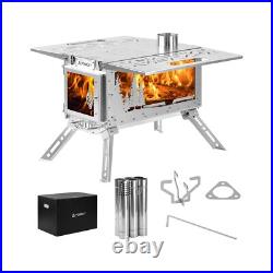 Camping Tent Stove Wood Stove, Oroqen Max 3 Stainless Steel Wood Burning Stov Camping Tent Stove Wood Stove, Oroqen Max 3 Stainless Steel Wood Burning Stov