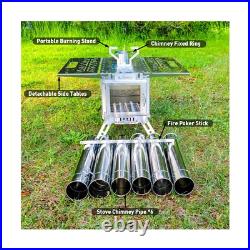 Camping Tent Stove Wood Stove, Oroqen Max 3 Stainless Steel Wood Burning Stov Camping Tent Stove Wood Stove, Oroqen Max 3 Stainless Steel Wood Burning Stov