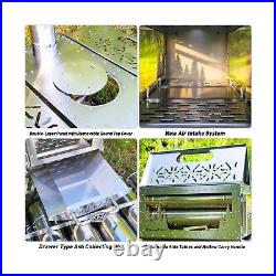 Camping Tent Stove Wood Stove, Oroqen Max 3 Stainless Steel Wood Burning Stov Camping Tent Stove Wood Stove, Oroqen Max 3 Stainless Steel Wood Burning Stov