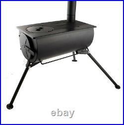 Camping Wood Burning Stove Tent Heater Terrace BBQ Garden Fireplace Hearth